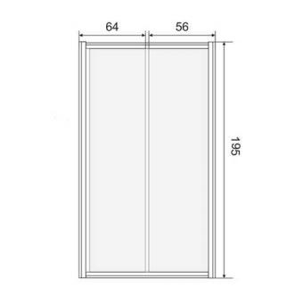 Дверь в нишу EGER 120x185 599-153(h): 4