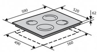 Варочная поверхность электрическая VENTOLUX VB 60 TC: 3