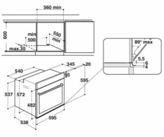 Духовой шкаф электрический Hotpoint-Ariston FI7 861 SH BL HA: 2