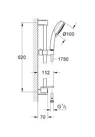 Душевой набор GROHE Tempesta Cosmopolitan 100 27929002: 2