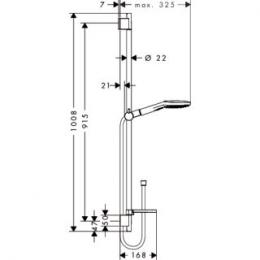 Душевой набор HANSGROHE RAINDANCE SELECT 26623000: 2