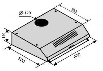 Вытяжка VENTOLUX ROMA 60 INOX LUX: 5
