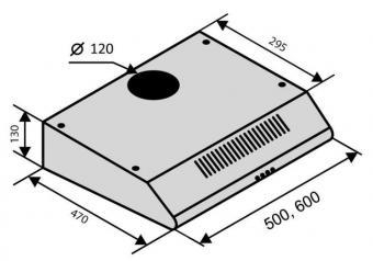 Вытяжка Ventolux PARMA 50 BR: 4