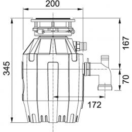 Измельчитель FRANKE TURBO ELITE TE-50 134.0535.229: 2