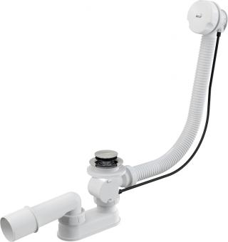 Сифон для ванны ALCA PLAST полуавтомат белый CLICK/CLACK A51B: 1