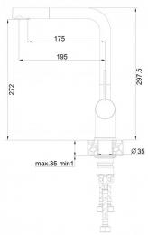 Смеситель для кухни Fabiano FKM 3112 SS Beige: 2