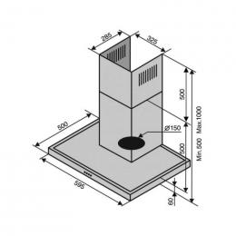 Вытяжка Ventolux ITALIA 60 INOX (900) PB: 4