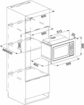 Встраиваемая микроволновая печь Franke Crystal FMW 250 CR2 G BK (131.0391.304): 2