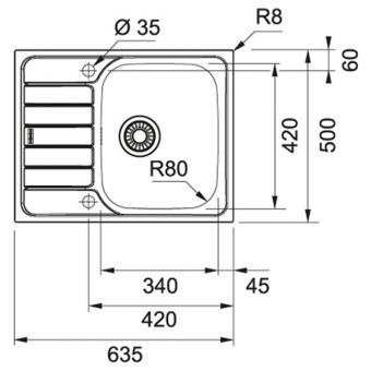 Мойка FRANKE SKL 611-63 101.0598.808: 2