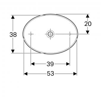 Умывальник GEBERIT VariForm 500.771.01.2: 2