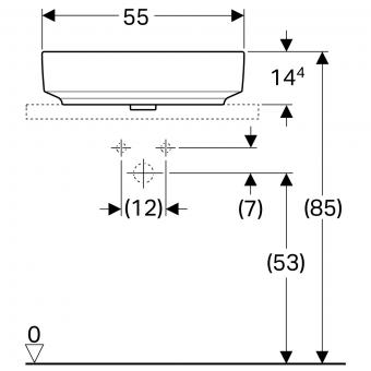 Умывальник GEBERIT VariForm 500.771.01.2: 3