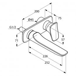 Смеситель для раковины KLUDI Ambienta 532450575: 2