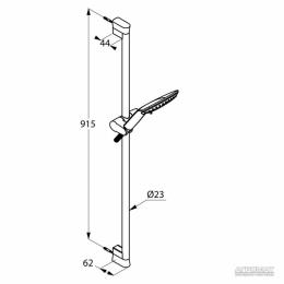 Душевой гарнитур KLUDI FIZZ 3S 677400500: 2