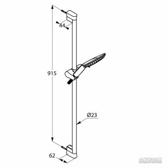 Душевой гарнитур KLUDI FIZZ 3S 677400500: 2