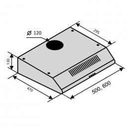 Вытяжка Ventolux PARMA 50 BR (600): 4