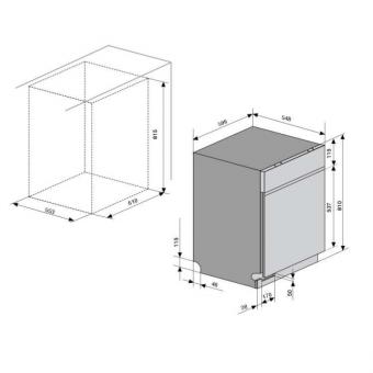 Встраиваемая посудомоечная машина VENTOLUX DW 6012 4M