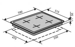 Варочная поверхность газовая Ventolux HSF640-D3 CS (X): 2