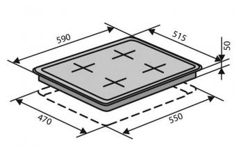 Варочная поверхность газовая Ventolux HSF640-D3 CS (X): 2