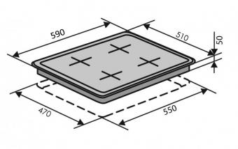 Варочная поверхность газовая VENTOLUX HG H7 CEST (X): 4