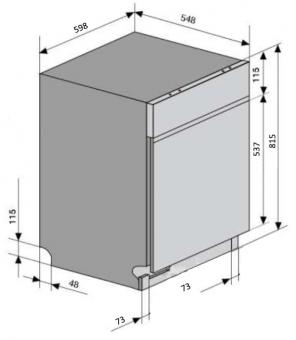 Встраиваемая посудомоечная машина VENTOLUX DW 6012 4M PP: 4