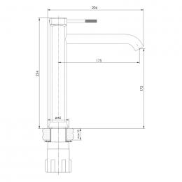 Смеситель для умывальника IMPRESE BRENTA ZMK071901011: 2