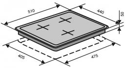 Варочная поверхность газовая VENTOLUX HSF430-S3G CEST (BK): 4