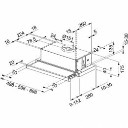 Вытяжка кухонная Franke Flexa FTC 532L WH 315.0547.795: 2