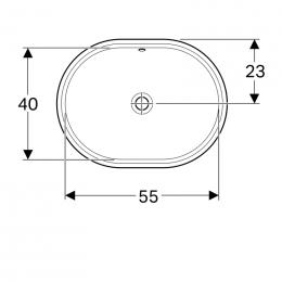 Умывальник GEBERIT VariForm 500.757.01.2: 2