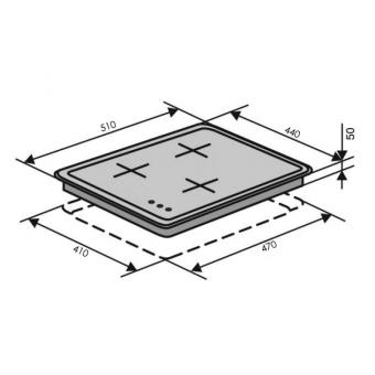 Варочная поверхность газовая VENTOLUX HG430-G3G CS (BK): 2