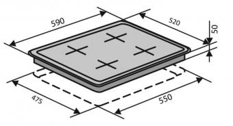 Варочная поверхность газовая VENTOLUX HG640 B2 S (BK): 3