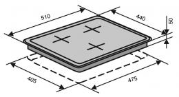 Варочная поверхность газовая VENTOLUX HSF430-S3G CS (BK): 5