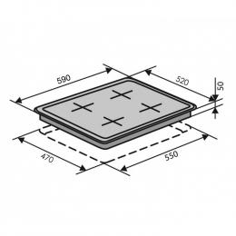 Варочная поверхность газовая VENTOLUX HSF640-H2G CS (WH): 3