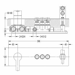 Смеситель для душа IMPRESE SMART CLICK ZMK101901203: 2