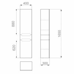 Пенал подвесной SANWERK ВЕГА Air MV0000815: 3