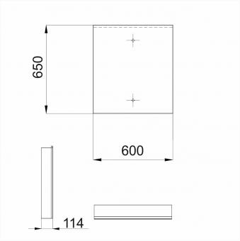 Зеркало SANWERK ЭВЕРЕСТ 600 мм MV0000783: 2