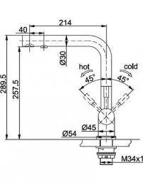 Смеситель Franke Atlas Clear Water З 120.0179.978: 2