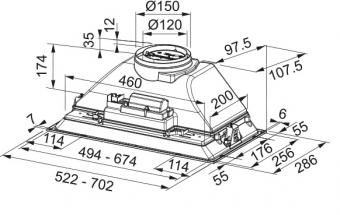 Вытяжка кухонная Franke INCA SMART FBI 705 XS 305.0599.508: 3