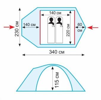 Палатка Tramp Colibri Plus v2 (TRT-035): 3