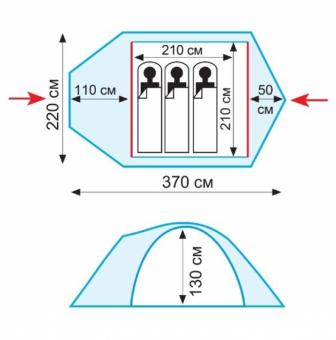 Палатка Tramp Lair 3 v2 (TRT-039): 3
