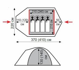 Палатка Tramp Lair 4 v2 (TRT-040): 3