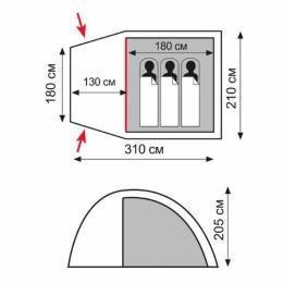Палатка Totem Apache (TTT-023): 2