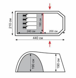 Палатка Totem Catawba (TTT-024): 2