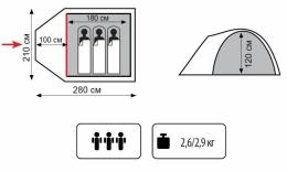 Палатка Totem  Indi (TTT-018): 2