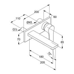 Смеситель для умывальника KLUDI ZENTA SL 482470565: 2