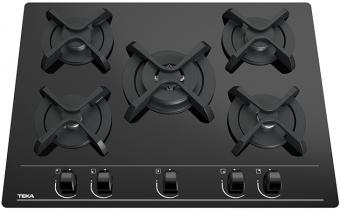 Варочная поверхность газовая Teka GBC 75030 KBN черное стекло 112580028: 3