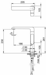 Смеситель для умывальника RAVAK Flat FL 016.00 X070125: 2