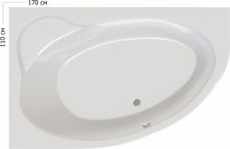Ванна акриловая RAVAK ASYMMETRIC 170x100 левая C921000000: 1