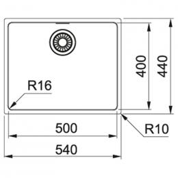 Мойка FRANKE MRX 110-50 122.0598.741: 2