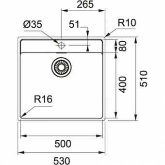 Мойка FRANKE MRX 210-50 TL 127.0598.750: 2