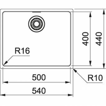 Мойка FRANKE MRX 210-50 127.0598.747: 2